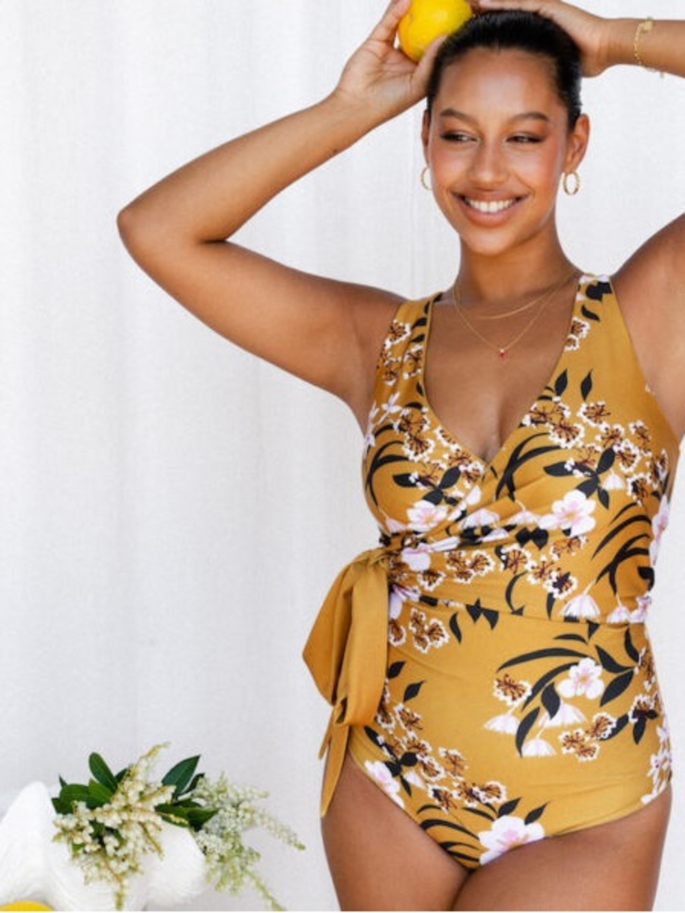 BAIIA Reversible Two-Piece Floral Swimsuit Set - Never Worn